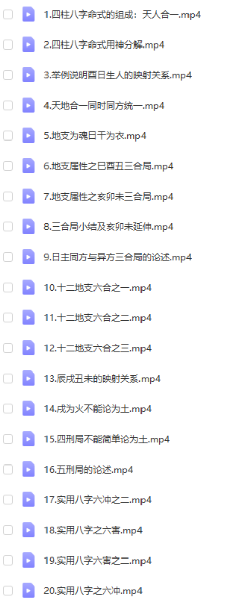 刘世存-《人生基因八字命理》视频40集（完整版）-优选易学