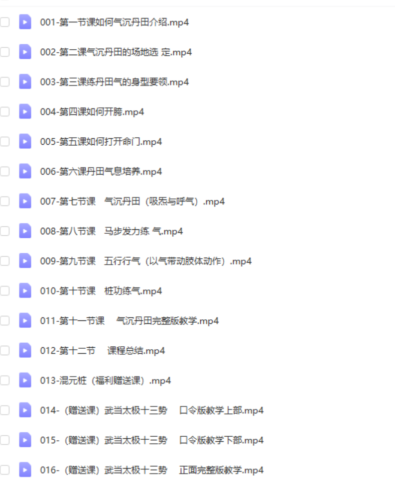 长安师智-太极拳如何气沉丹田16课时-优选易学