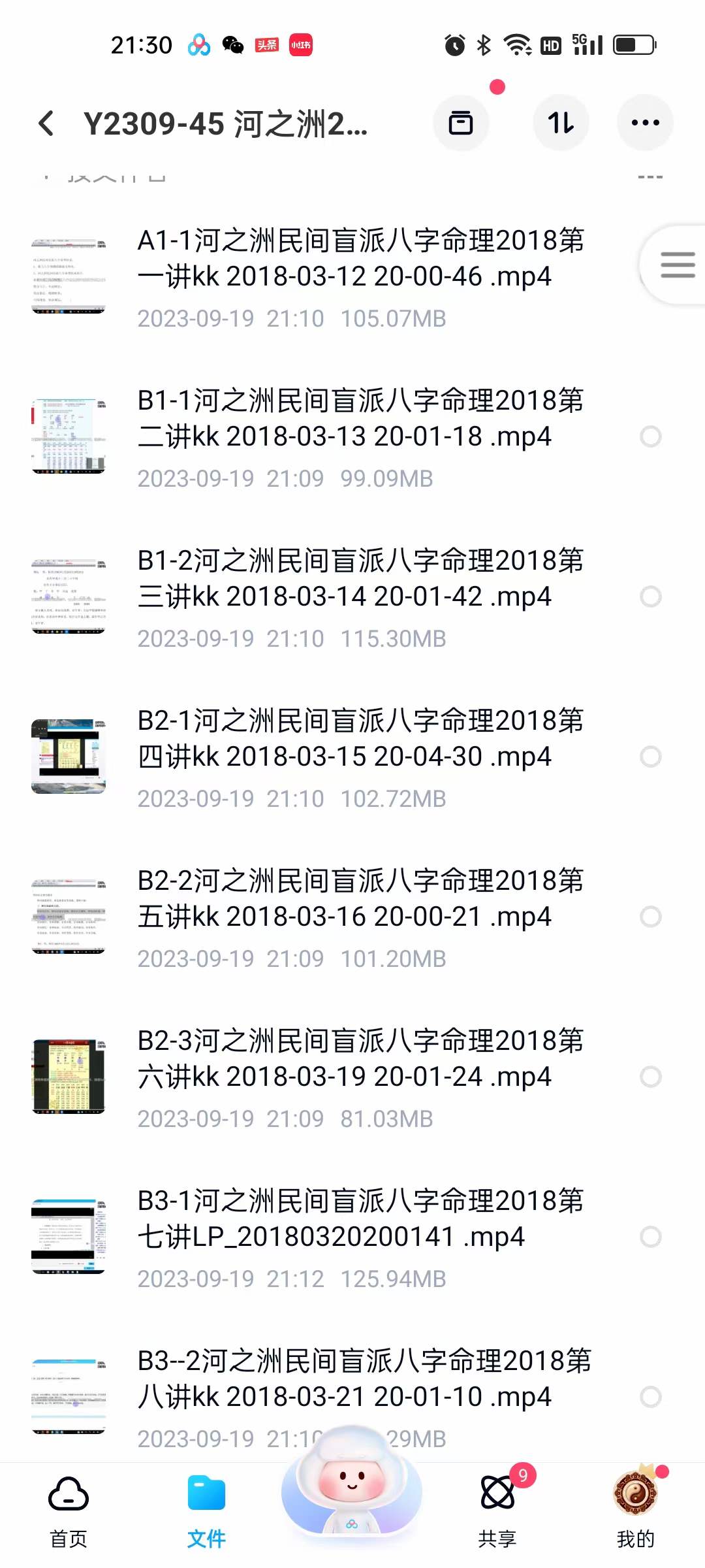 河之洲2018民间盲派八字命理学员班视频47集-优选易学