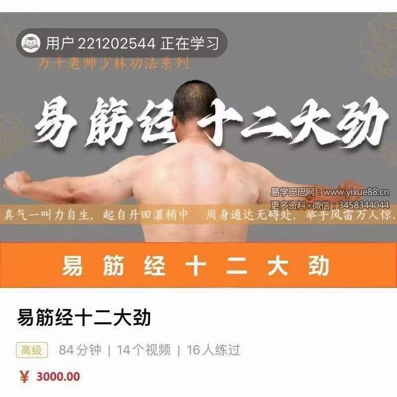 万千 易筋经十二大劲14集-优选易学